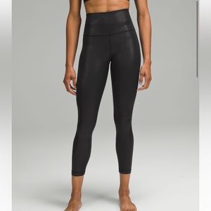 Lululemon Align Pants 25inch  - Shine Black size 6